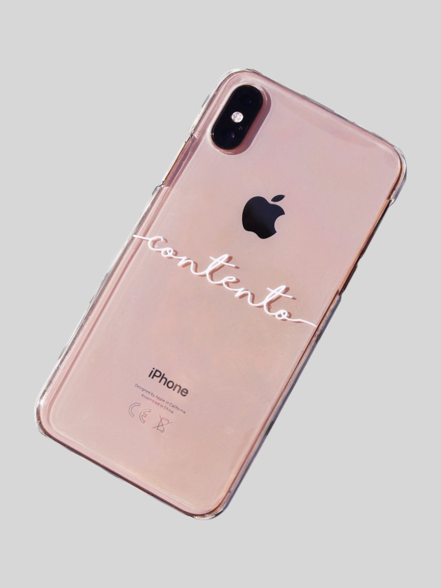 Transparent Contento iPhone Case - Contento London